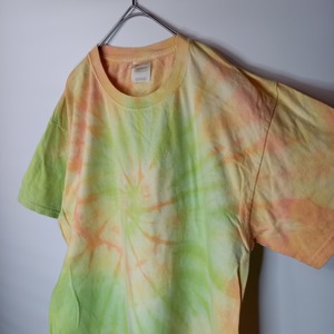 ヘインズ　クルーネック　ダイダイTシャツ　ヘビーウェイト　オーバーサイズ　L