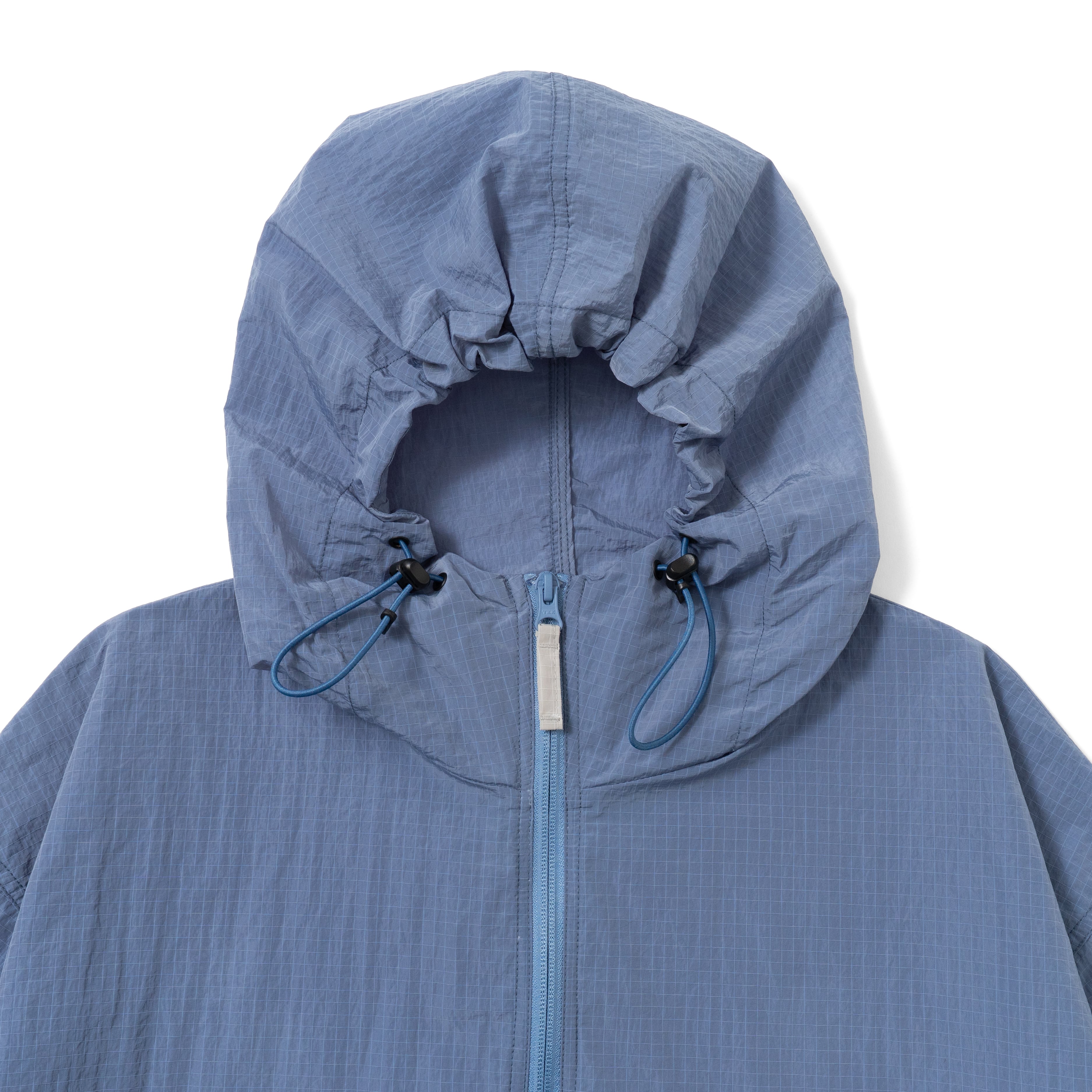 GRAPH CHECK NYLON ANORAK SKY BLUE | What's up?
