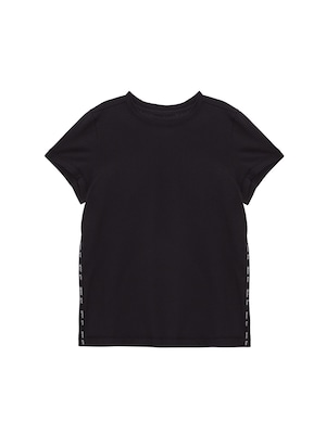 [Matin Kim] SIDE LOGO TAPING TOP IN BLACK 正規品 韓国ブランド 韓国ファッション 韓国代行 マーティンキム matinkim