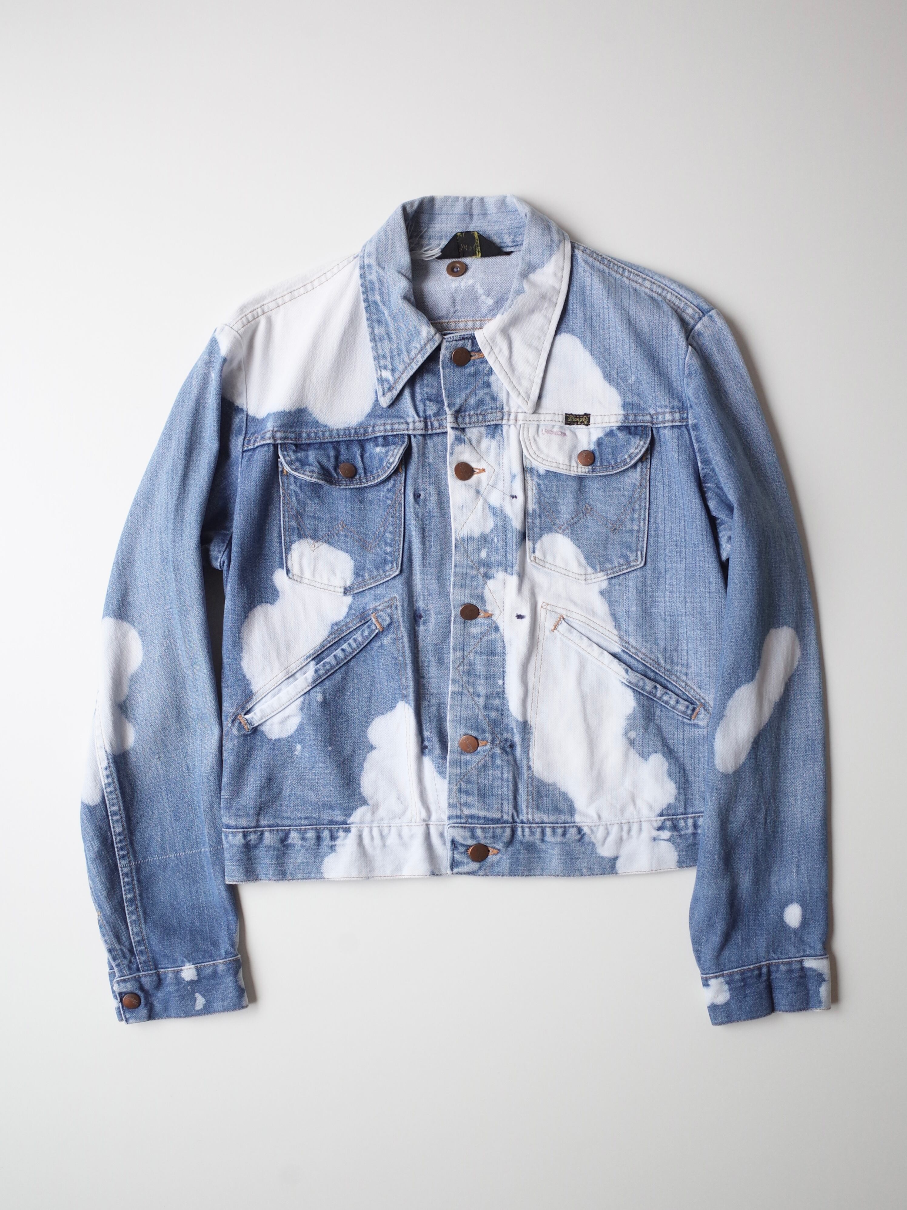70s Wrangler bleached denim jacket