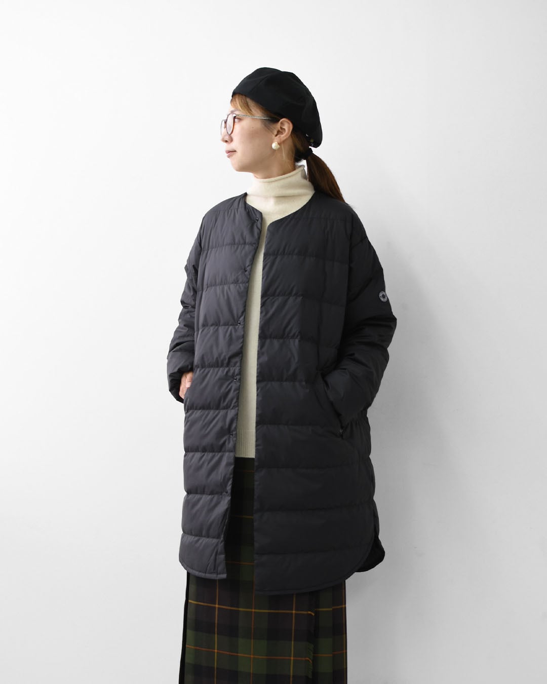 ORCIVAL [オーチバル・オーシバル] W ROUND NECK LONG COAT [OR-A0602