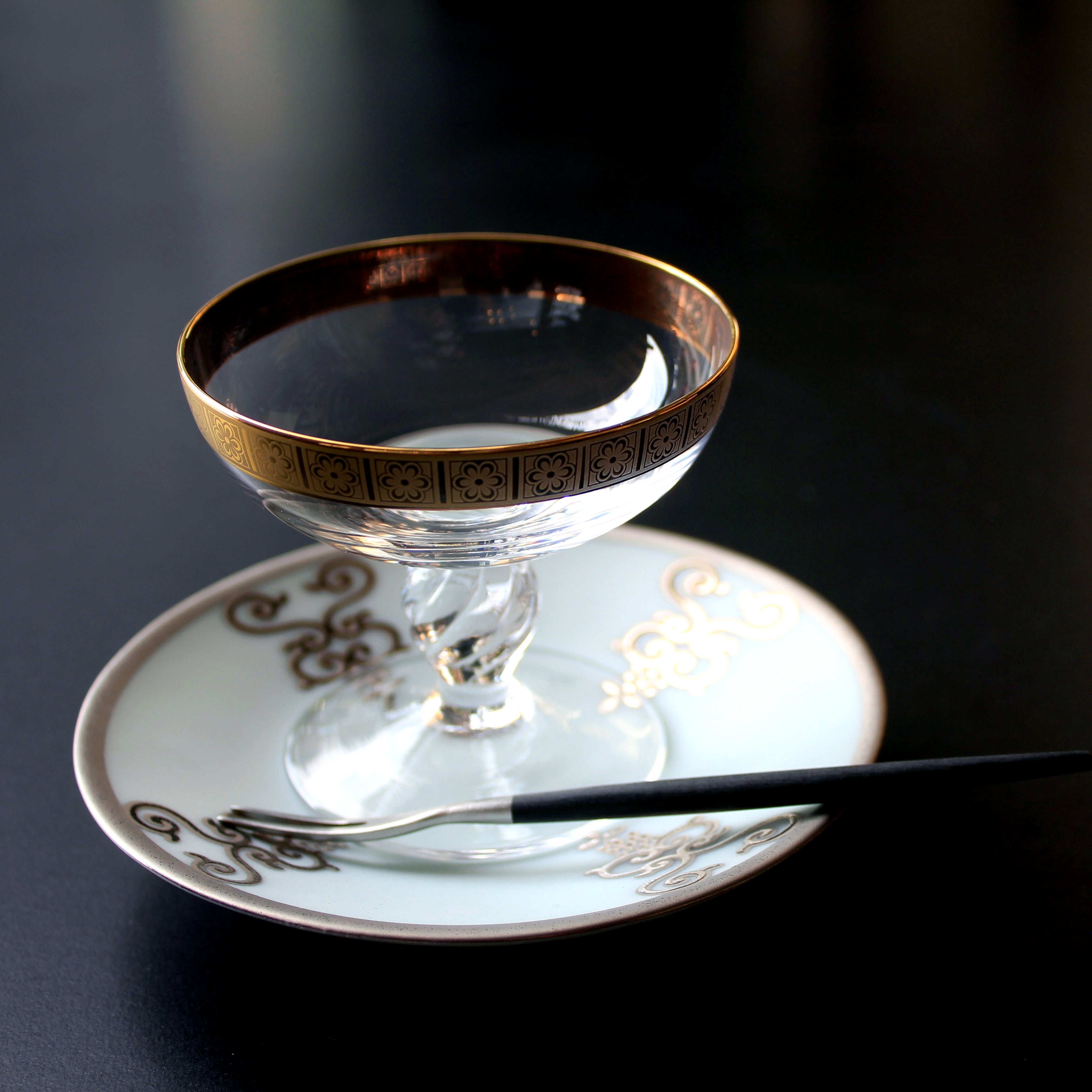 ガラス馬上杯 小 金＆プラチナ | 芦屋貴兆陶家 online shop