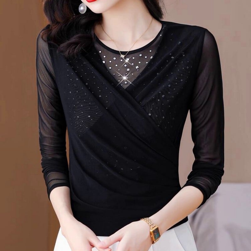 スパンコールシアー・ドレープダンストップス ds0954