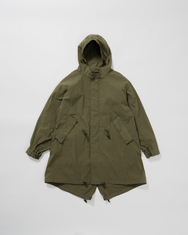 C/N ENTYME CHAMBRAY MILITARY COAT-khaki  <LSD-BD1C1>