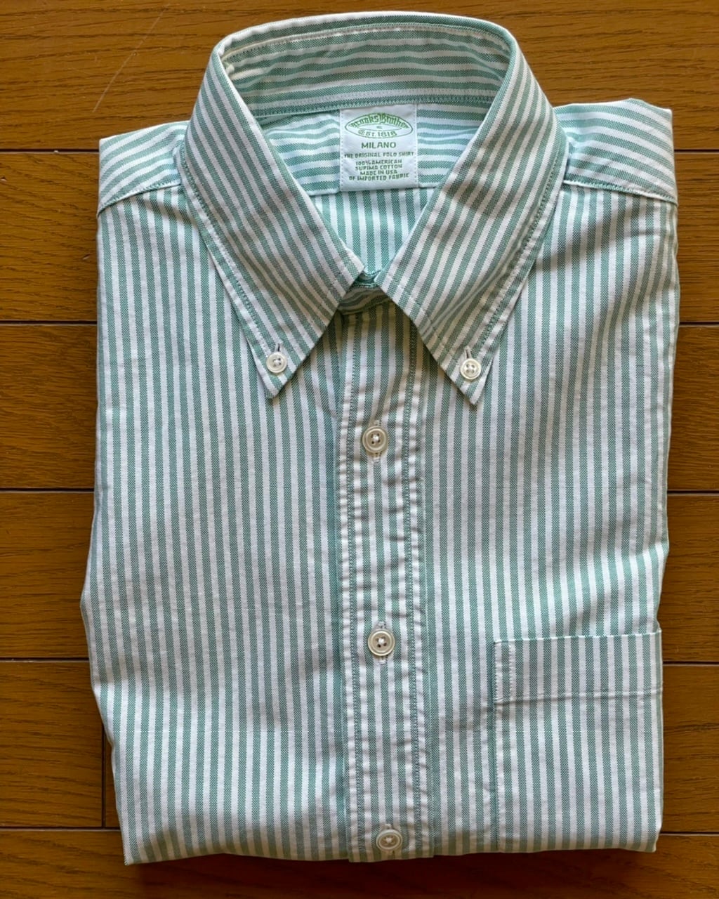 新品 BrooksBrothers ボタンダウンシャツ MADE IN USA