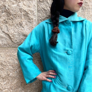 50's A line blue coat