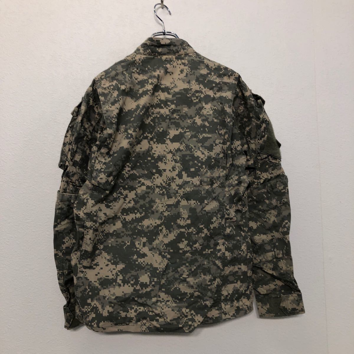 ミリタリー ジャケット L〜 カーキ アメリカ軍 ジップアップ 星条旗