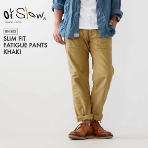 orslow[オアスロウ] M SLIM FIT FATIGUE PANTS KHAKI [01-5032-40] スリムフィット・ファティーグパンツ・ミリタリーパンツ　MEN'S / LADY'S [2025SS]