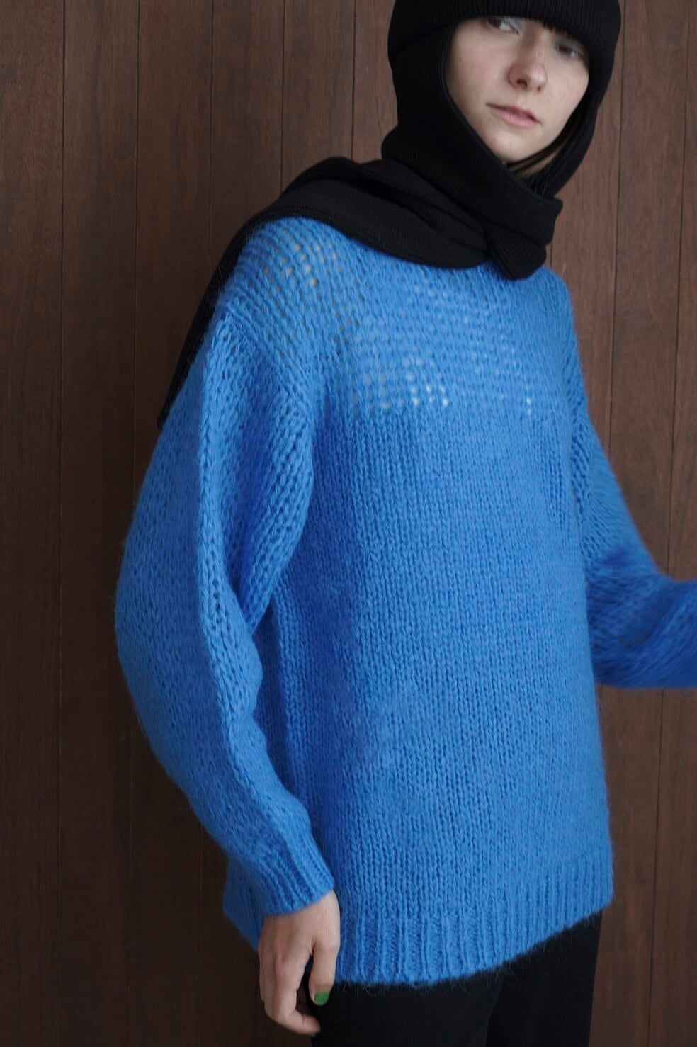 【23AW】CLANE クラネ / HALF SHEER LOOSE MOHAIR KNIT TOPS | TRENTオンラインショップ　 (福岡市セレクトショップ) powered by BASE