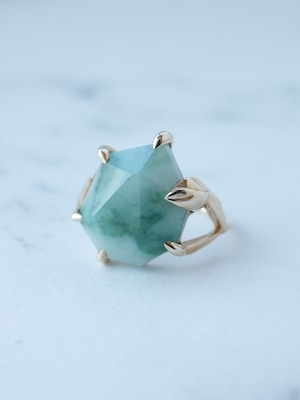 Faceted Jadeite Ring