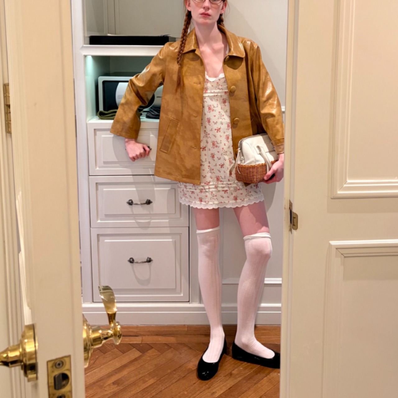 Cuir Brun Vintage Jacket F0622