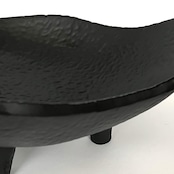 Three-Legged Matte Black Textured Bowl / スリーレッグ マットブラック ディスプレイボウル