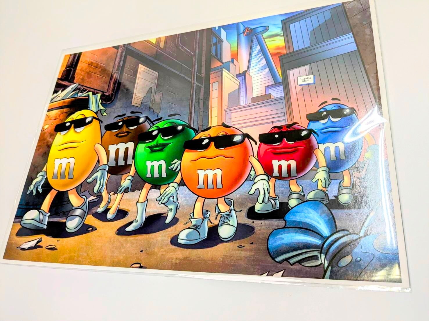 ちょうどいいB4ポスター【 m&m's（ エムアンドエムズ ）】（TOWN サングラス）〚アメリカン雑貨 アメトイ〛