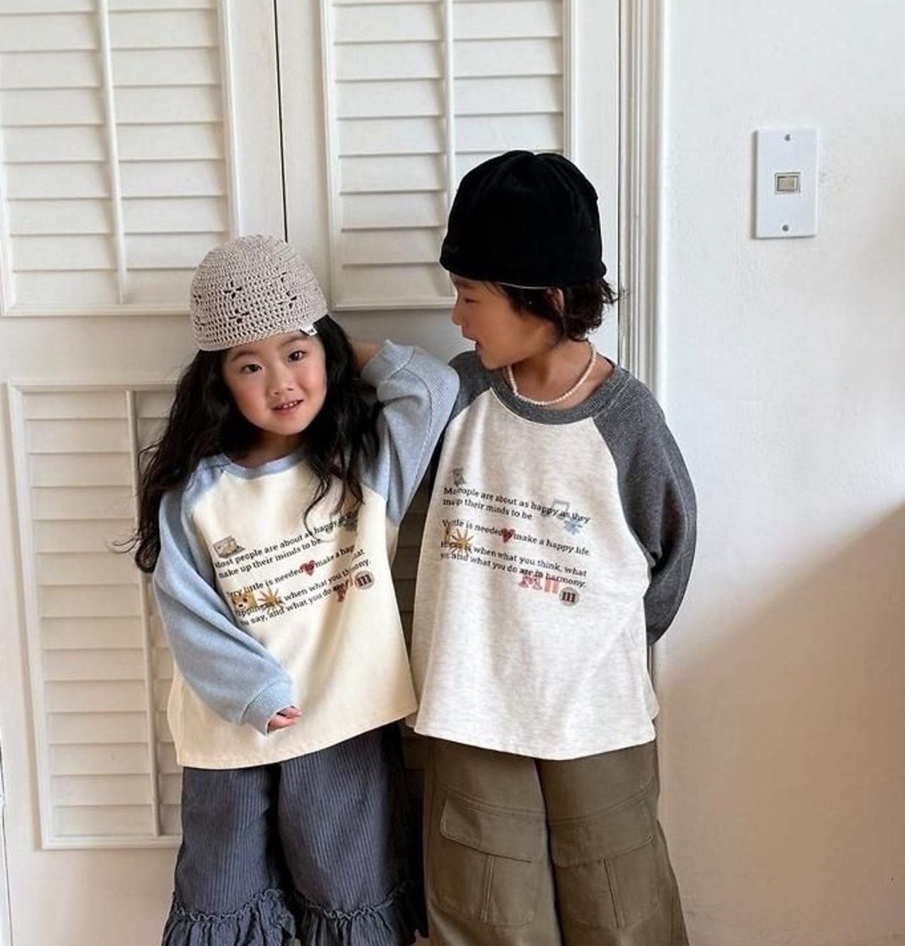 【取寄/韓国直送】MINIMALプリントラグランTシャツ｜秋服｜韓国子供服｜26/AT