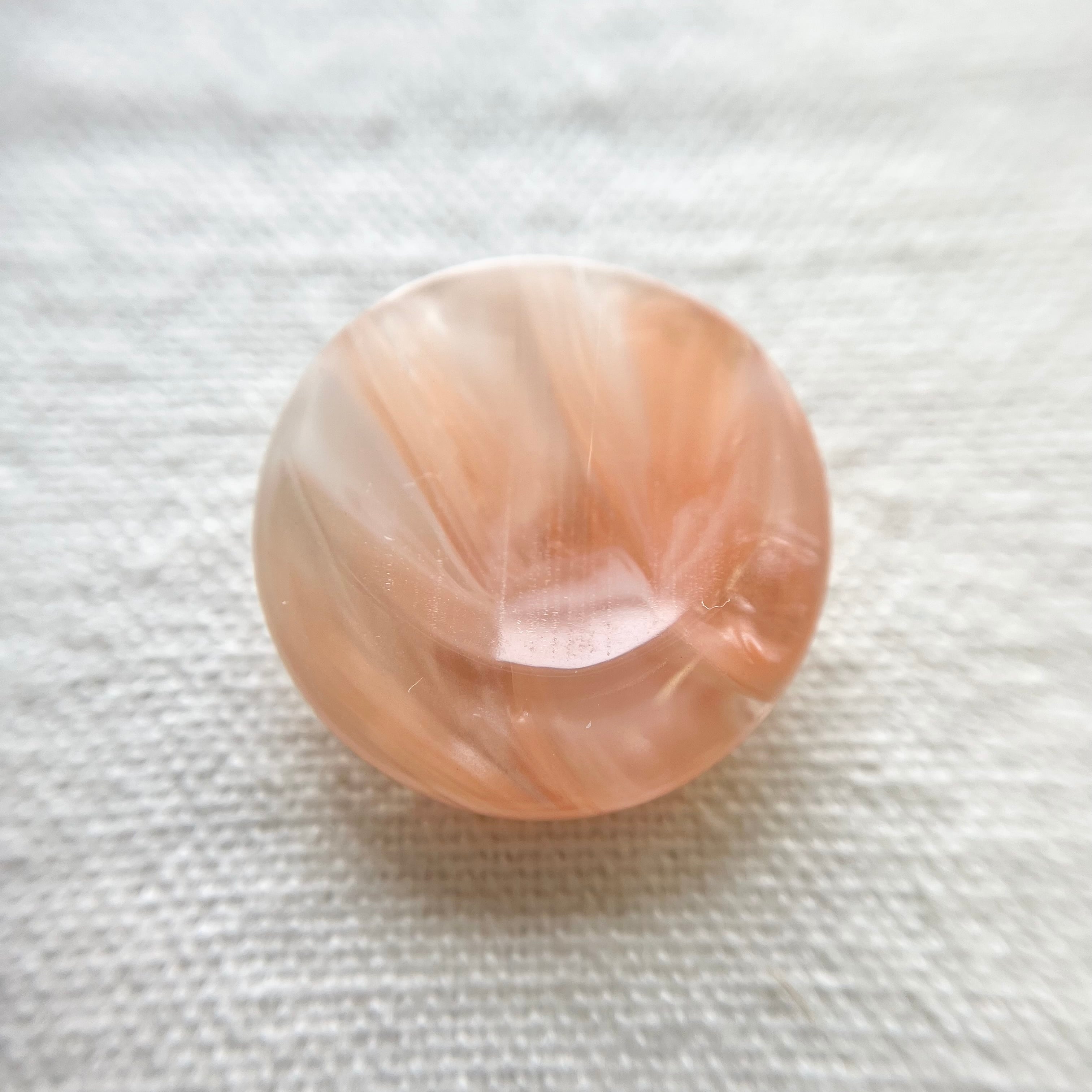 ピーチピンクミックスマーブル 23㎜