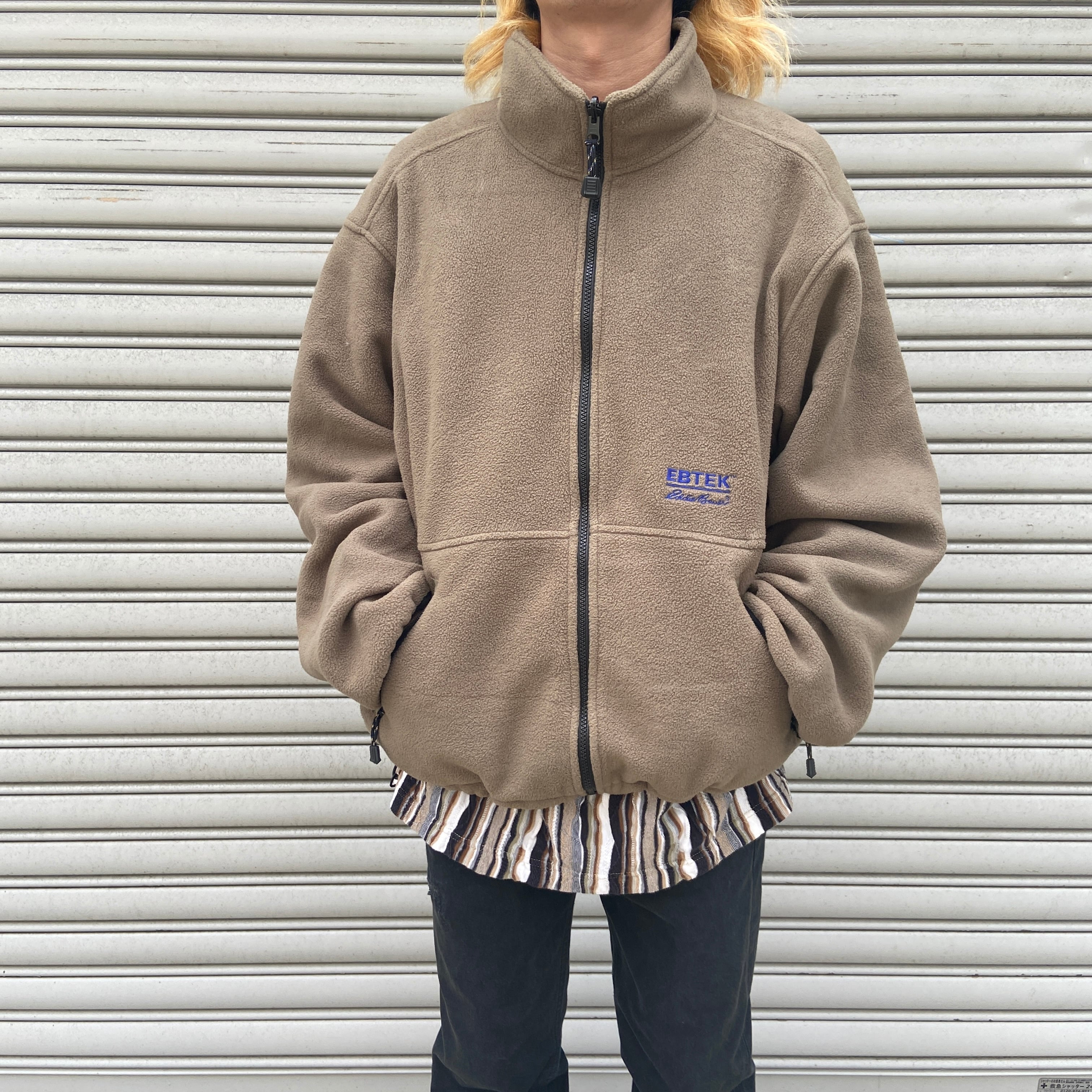 90s Eddie Bauer EBTEK フリースブルゾン M-