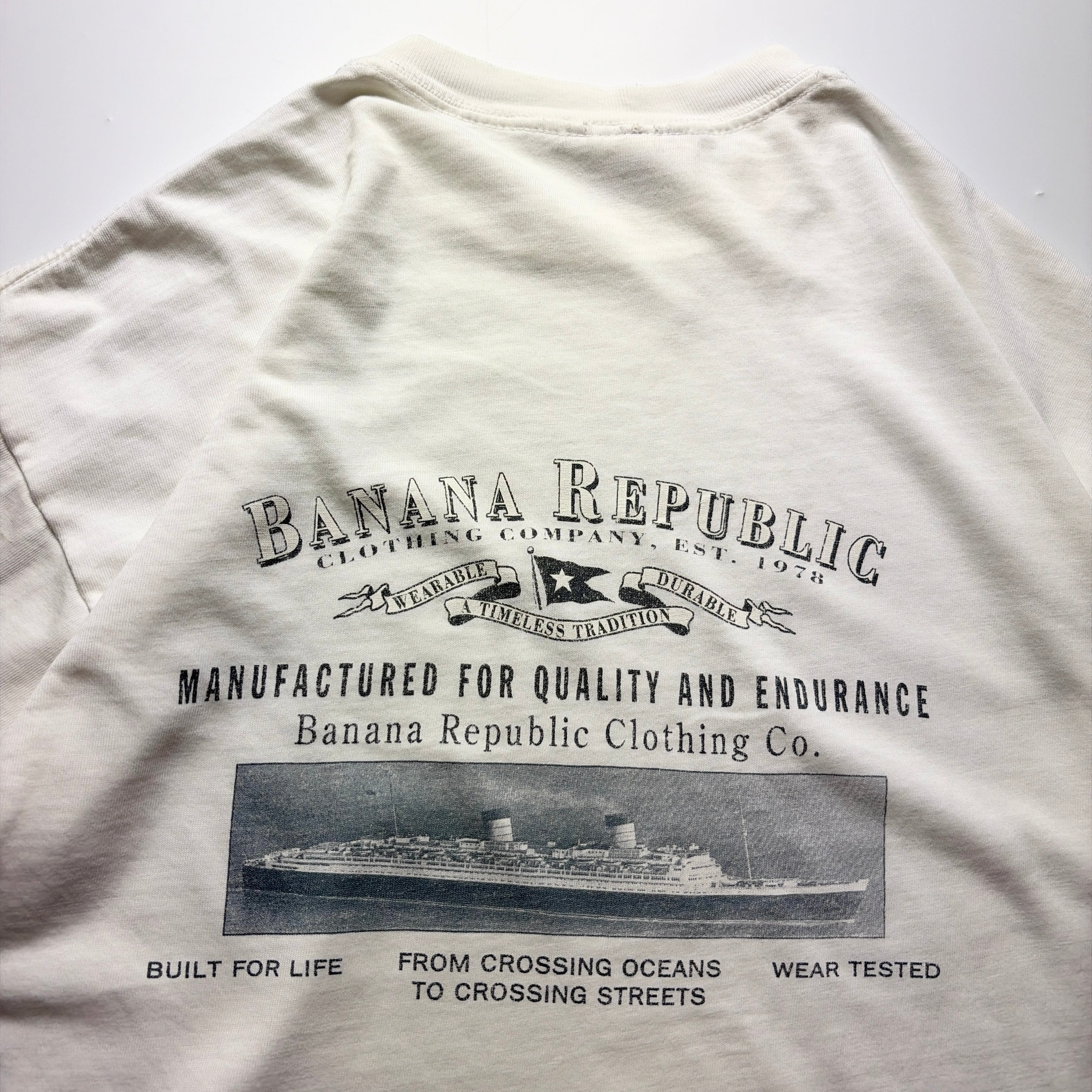 90s Banana Republic Ocean Liner Tee