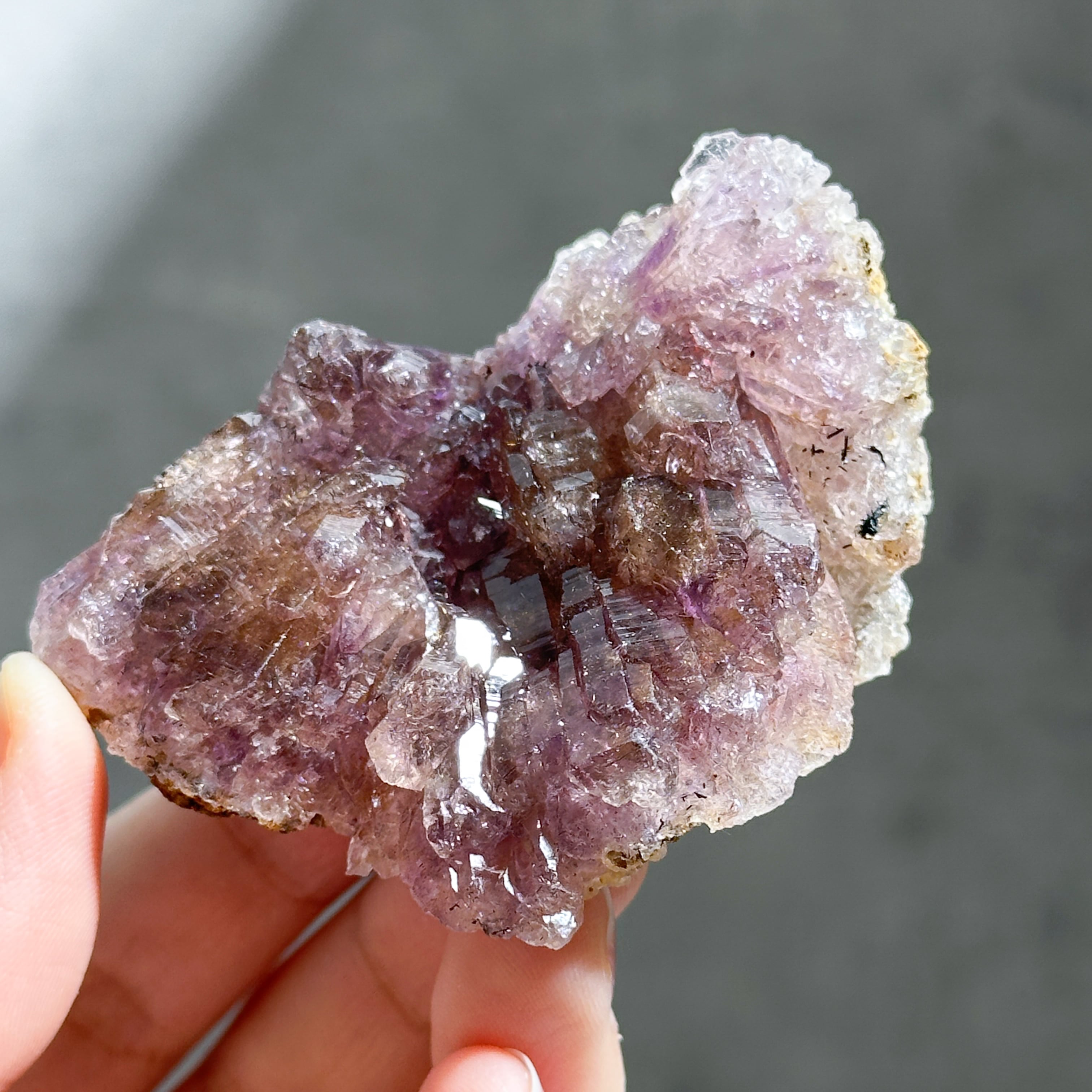 インド・カルール産アメジスト クラスター24◇ Amethyst ◇天然石