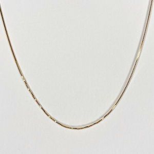 【14K-3-63】22inch 14K real gold chain necklace