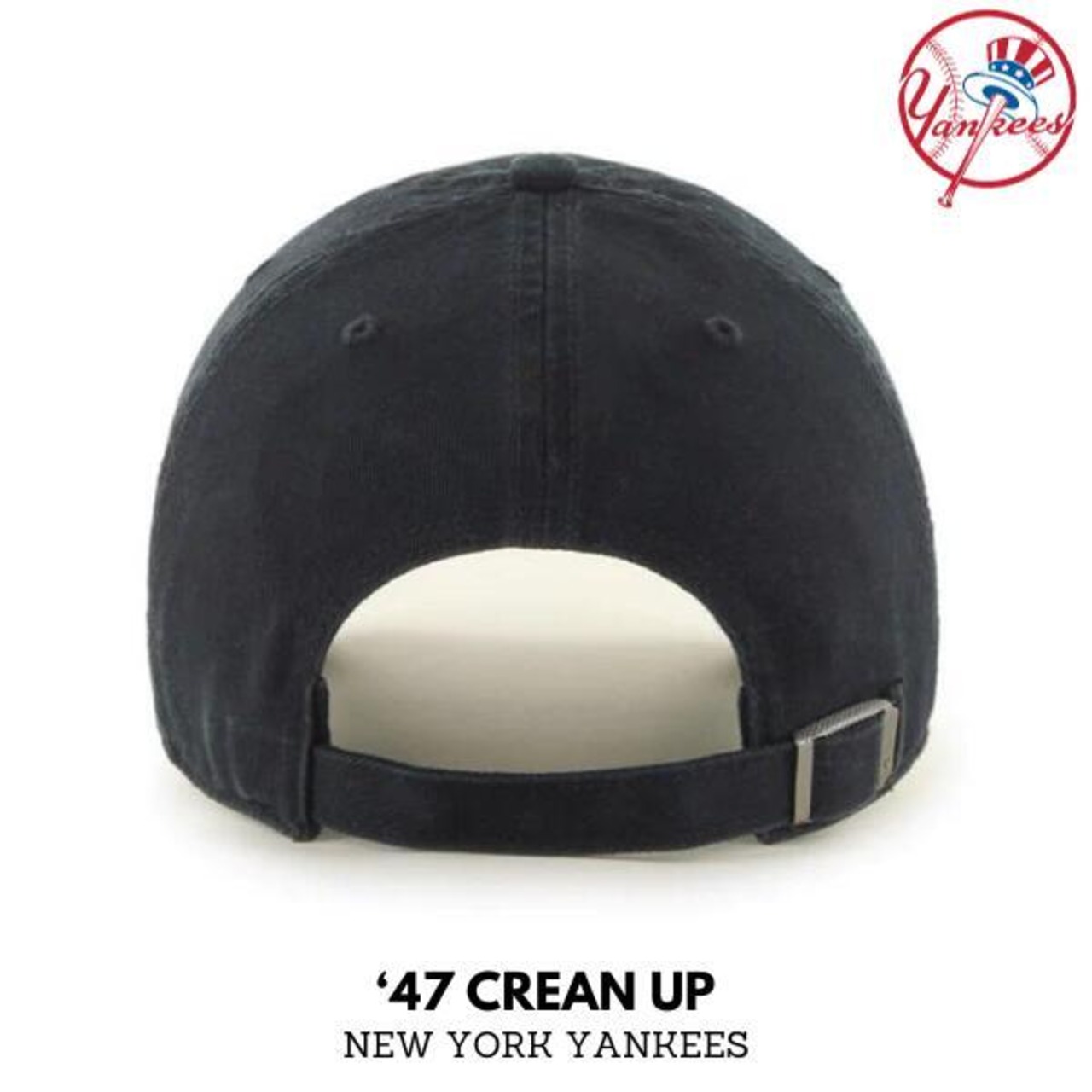 ’47 Brand 「"New York Yankees" Clean Up Base Runner Black×White」 - 2