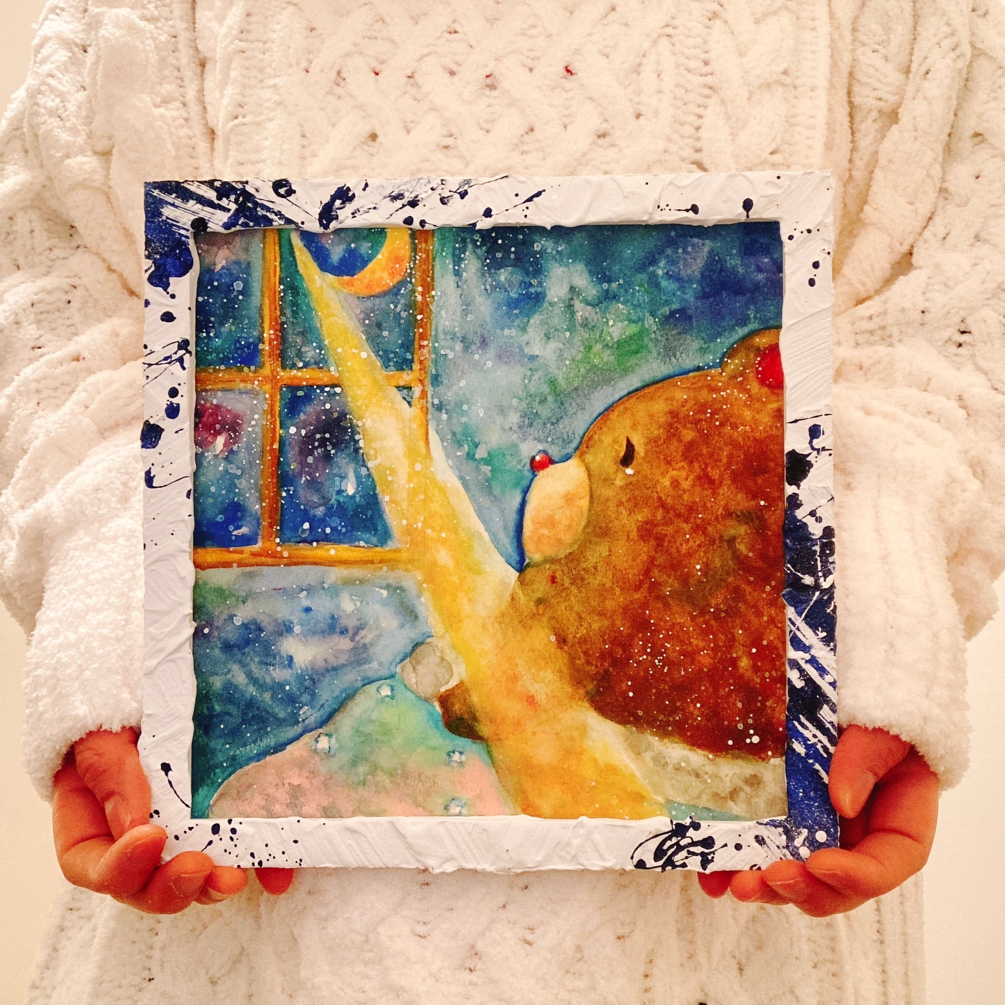 絵本 原画】「月夜のくまくん」 | micco