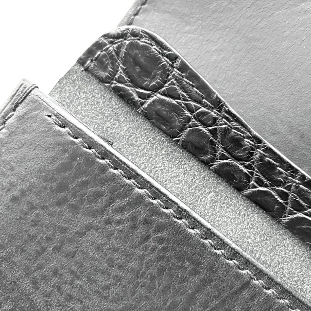 [BLACK INSIDE] ITALIAN CLASSIC PULL UP/トラッカーウォレット