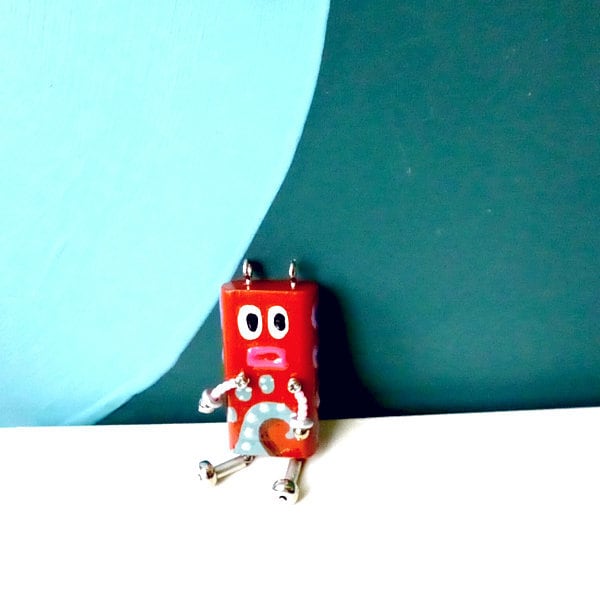 ピロピン22□ロボット□キーホルダー | 神戸銀河堂◇オリヂナル工芸棚