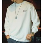 Back Print Long Sleeve Regular Fit T-Shirt ◇H0948