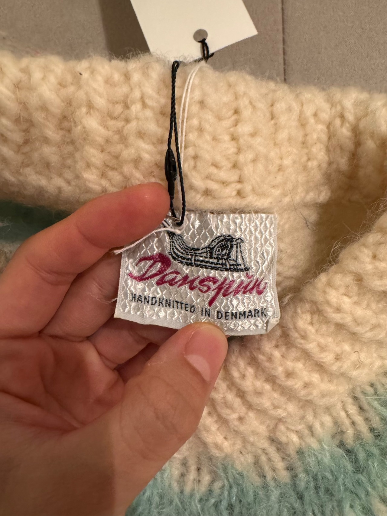 Denspun Nordic Pattern Hand Knit Wool Sweater