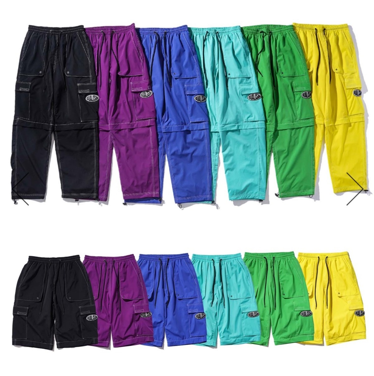 DUALISM WARP LOGO 2WAY CARGO COLOR PANTS | babylonclub