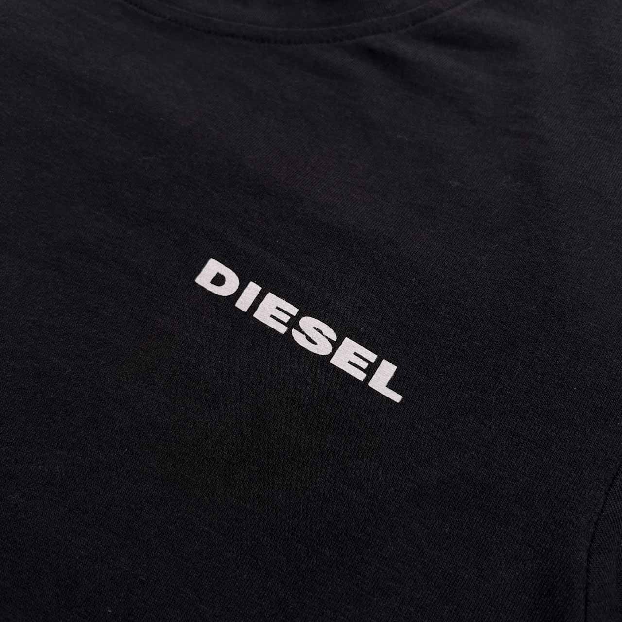 DIESEL ディーゼル ワンポイントロゴ 半袖 Tシャツ ストレッチ サイズ L /ブラック