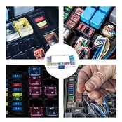 車用ヒューズ 【60個セット】ブレードヒューズ 小型ヒューズ 車用ヒューズセット取り付けが簡単 車/トラック/オートバイ用電装必需品（5A/10A/15A/20A/25A/30A）透明収納ケース付き