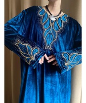 embroidery designr ethnic vintage dress-3792-12