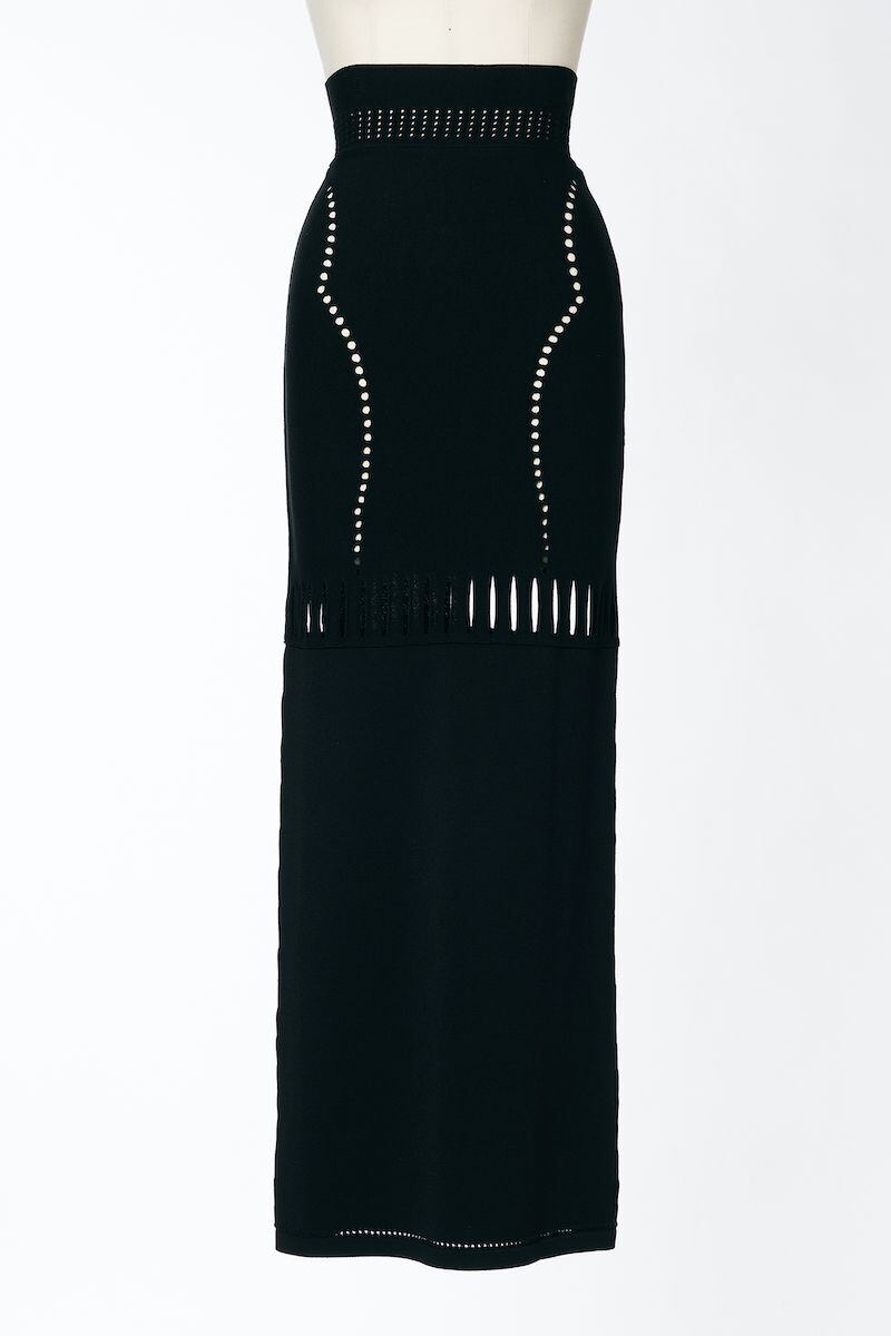 FETICOフェティコ スカート 24SS BLACK (黒) FETICO(フェティコ)のGATHERED TULLE MIDI SKIRT(スカート)の