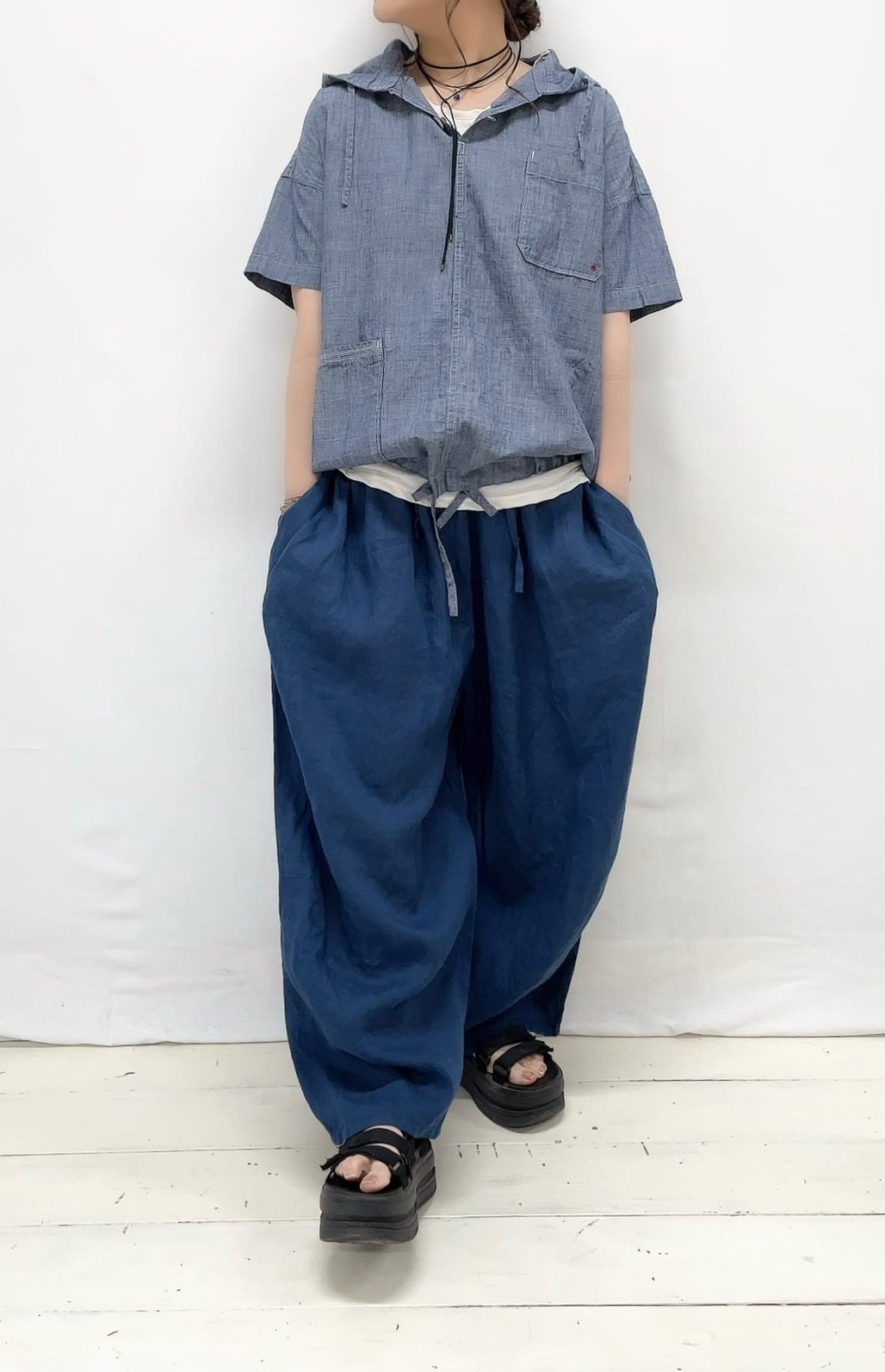 快晴堂】フードデッキ半袖シャツ / 62S-48 | syozikiya online shop
