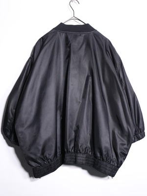 nylon oversized s/s bomber jacket