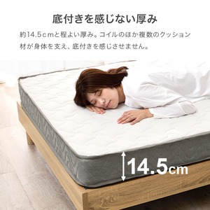 【レビュー特典付き】完成品 ボンネルコイルマットレス 圧縮ロールタイプ 4サイズ展開 寝具 一人暮らし ワンルーム 幅120cm