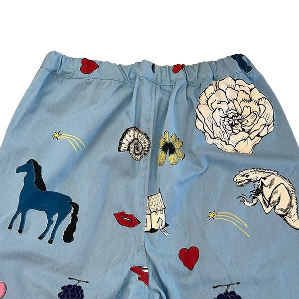 VIDA 2 TWILL LOOSE PANTS BLUE ルーズパンツ UNISEX 男女兼用