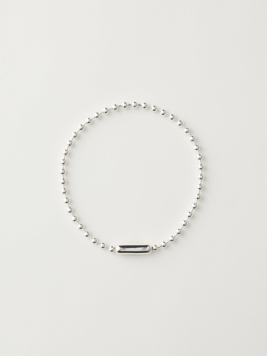 AMBUSH ball chain choker AMBUSH bead-chain Necklace | Silver