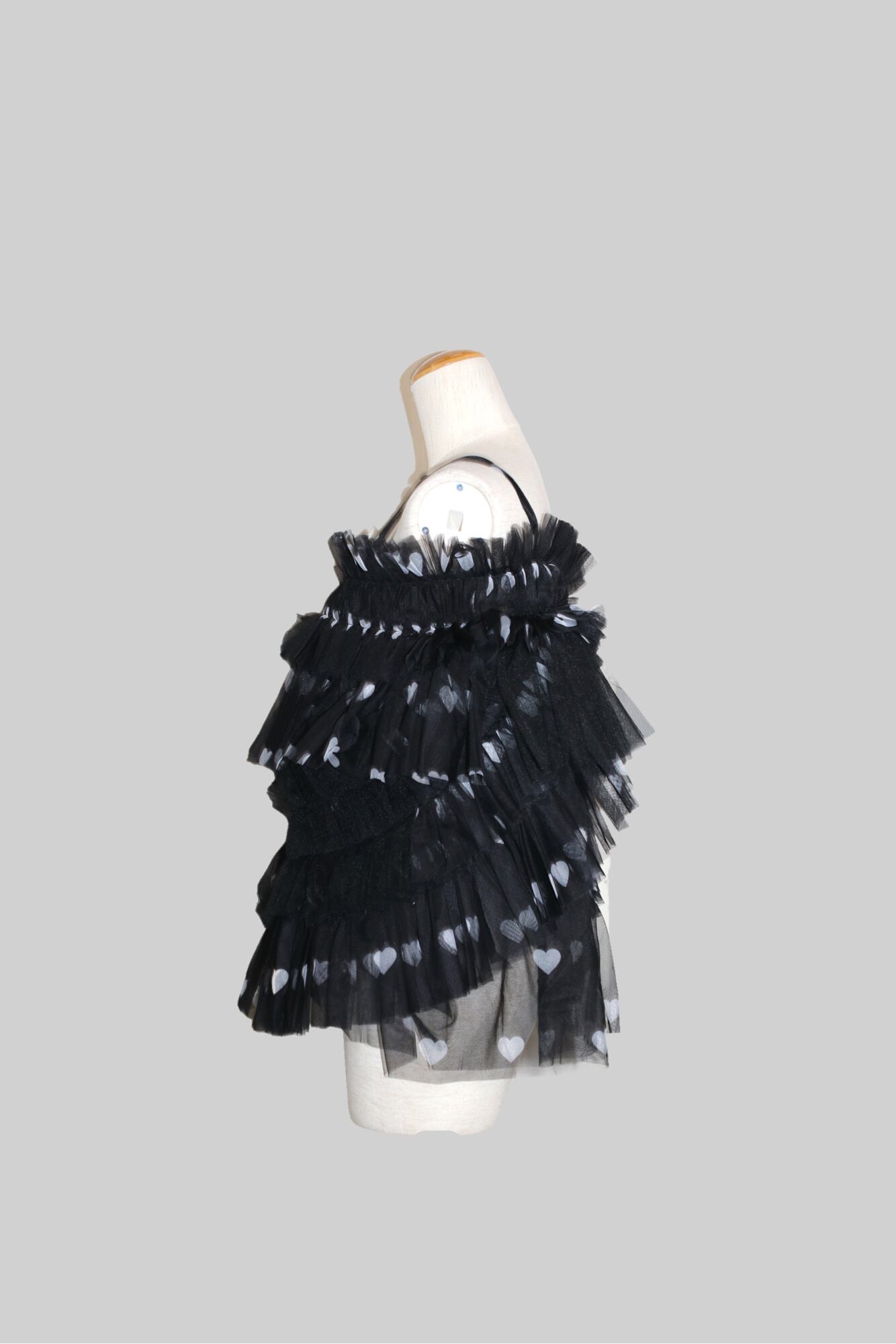 Viviano チュール トップ ハート柄 24Aw 美品 24AW】VIVIANO Tulle Cami Top (HEART) VS-AW24-TU04 | IAAAM ONLINE STORE