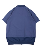 【RCGC】KNIT SWITCHING NYRON OPEN COLLAR SHIRTS［RGS001］