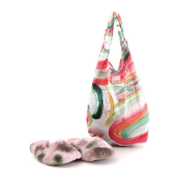 【AUTUMN SALE★これからの季節を暖かく快適に】SMIL NASRI ROOMSHOES SET/グラデーションラウンドサンダル2カラー