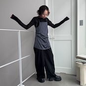 マットサテンミディアムcamisole/チャコールグレー