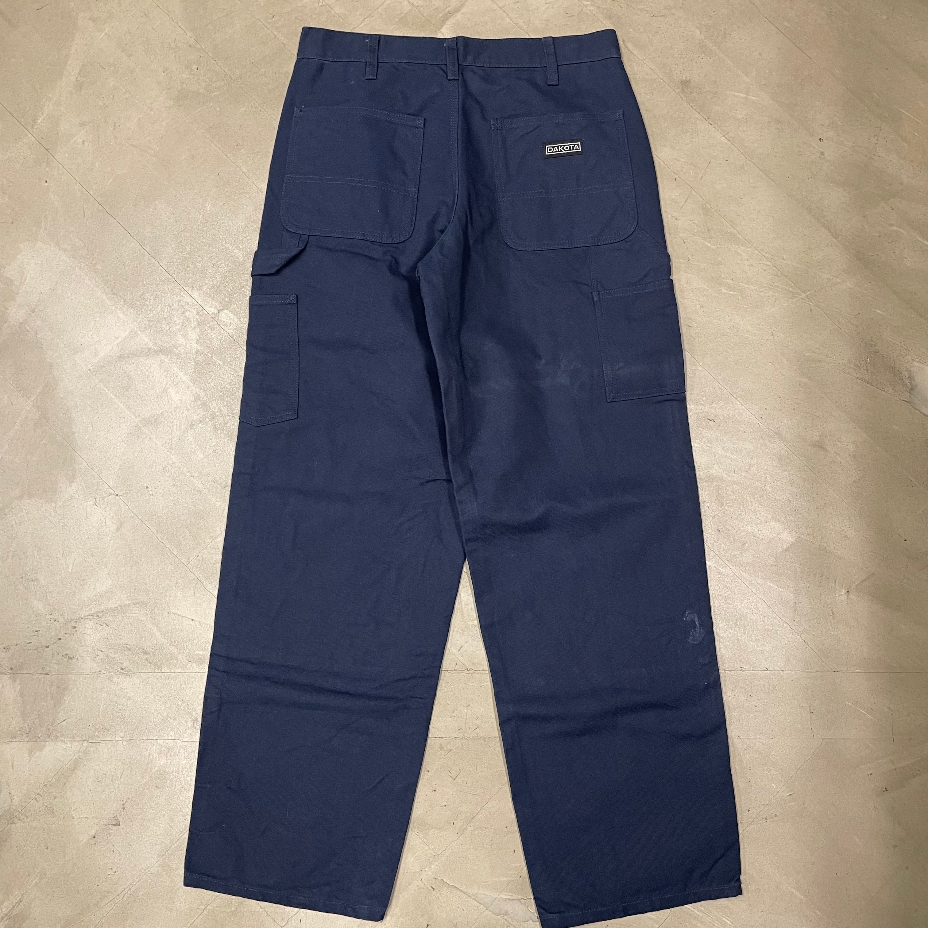 DAKOTA ダブルニーペインターパンツ ダコタ ネイビー | used&vintage