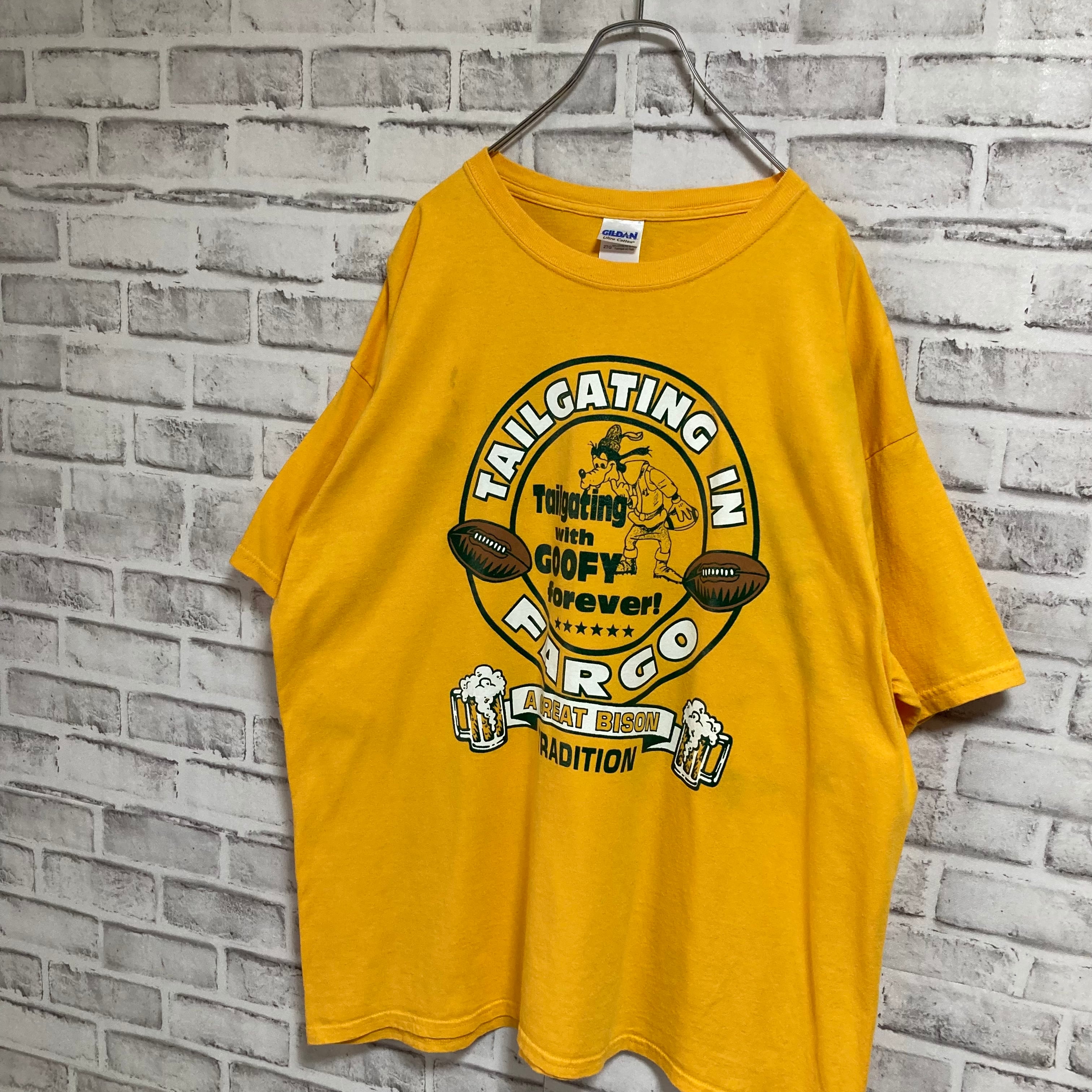 GILDAN】S/S Tee 2XL キャラクター Tシャツ ビール ラグビー ビッグ ...