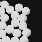 100pcs 25mm ホワイト モデル クラフト 発泡 スチロール 球 ボール