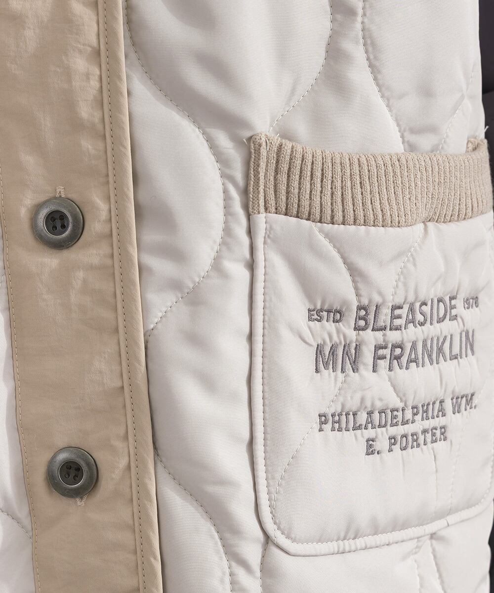 ノーカラーキルティングジャケット K43075 (残りわずか) | meme