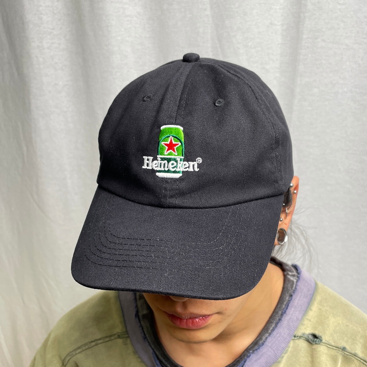 Heineken ハイネケン ベースボールキャップ 企業ロゴ刺繍 メンズ 