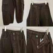 Stitch line volume curve cargo PT/khaki brown