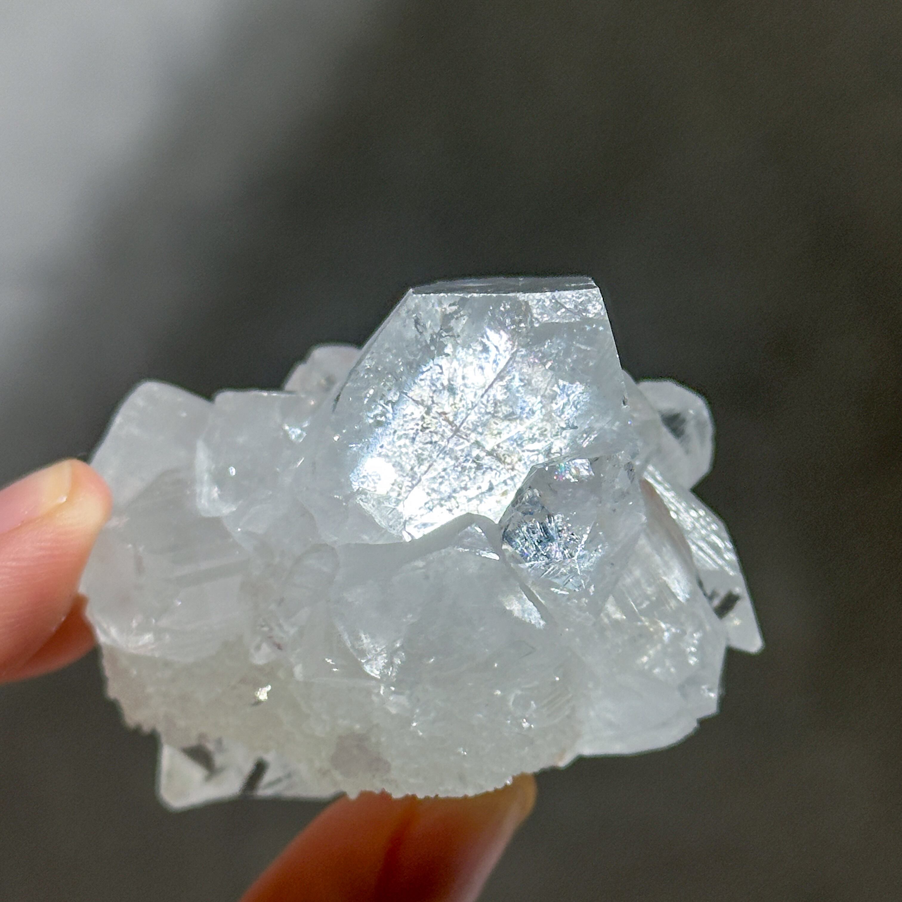 アポフィライト＆スティルバイト 原石52◇ Apophyllite & Stilbite
